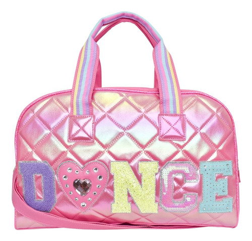 Dance Quilted Metallic Large Duffle Bag