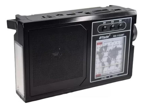 Radio Am-fm-sw Parlante Bluetooth Usb Sd Carga Solar Luz Led