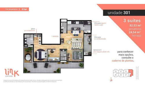 Imagem 8 de 11 de Apartamento Com 2 Dormitórios À Venda, 55 M² Por R$ 303.900,00 - Boa Vista - Curitiba/pr - Ap0905