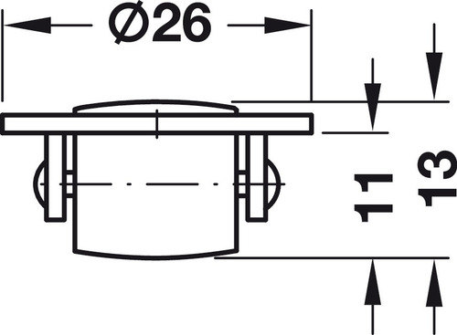 Base Giratória 360° C/ Capacidade 50kg + 4 Rodízios - Häfele