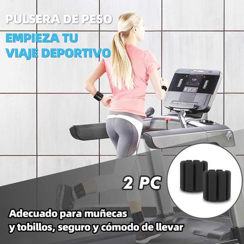 1kg Par Tobilleras Peso Muñequeras Pulsera Silicon Polainas