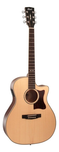 Guitarra Electroacústica Cort Grand Regal GA10F para diestros natural ovangkol satin