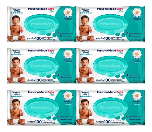 Lenços Umedecidos Personalidade Baby Plus 600 Toalhinhas