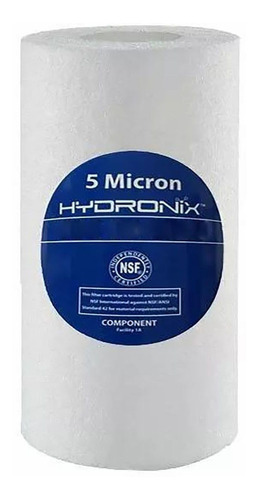 Hydronix Refil Polipropileno Para Filtros 5 Micras - 5 Cor Branco