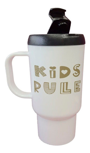 Jarro Termico Frase Kids Rules Niños Reglas Juegos