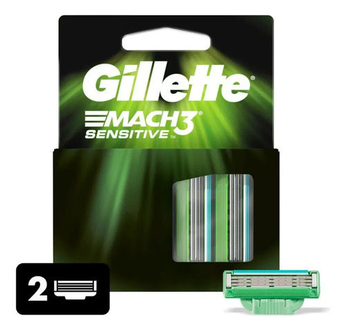 Gilllette Mach3 Sensitive 2 Repuestos