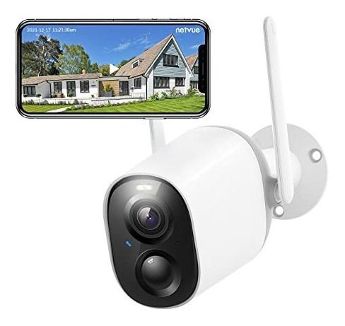 Netvue Camara De Seguridad Inalambrica Para Exteriores, Cam