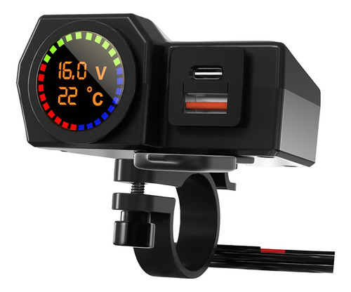 [ Cargador Usb Modificado Para Motocicleta Qc 3.0 Puerto Usb