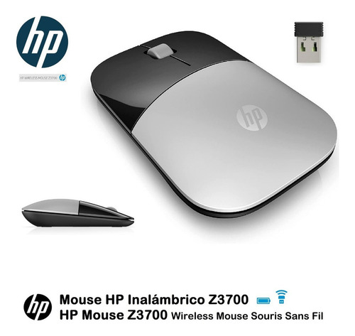 Mouse Inalámbrico Hpmouse Z3700 Plateado