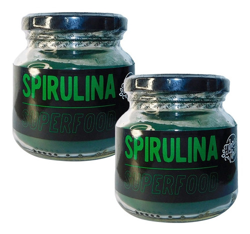 Spirulina En Polvo X 2 - Terra Verde - Super Alimento 200 Gr