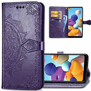 Isadenser Samsung A21s Case Wallet Galaxy A21s Case Wallet F
