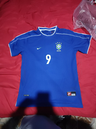 Camiseta Selección De Brasil 1998 Suplente Talle Xl 9 Ronald