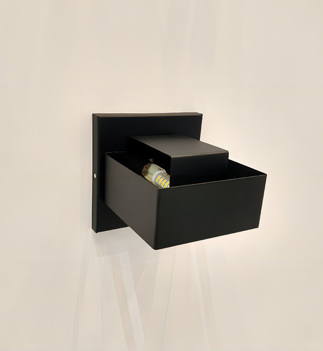 Arandela Efeito,p/hall ,escada, Sala ,lavabo,corredor, Int Cor Preto Voltagem 127v/220v