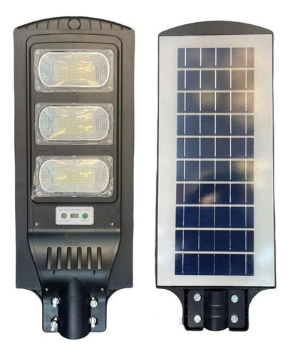 Lampara Led Solar 90w Luminaria Luz Blanca Control Y Sensor