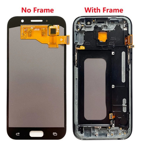 Pm Pantalla Lcd Con Marco Para A520 A5 2017 A520f Oled
