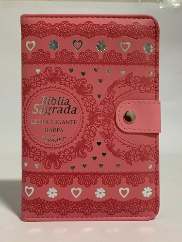 Bíblia Carteira Grande - Letra Gigante - Rosa