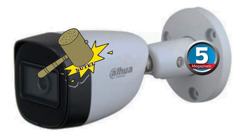 Camara Seguridad Dahua 5mp Bullet Metalica Ir 30mt Ip67 2.8m Color Blanco