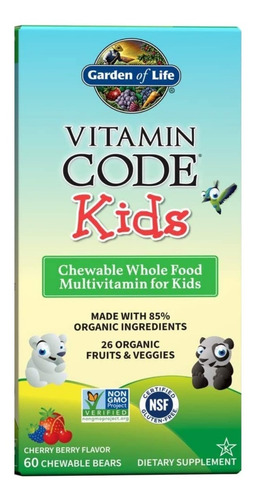 Vitaminas Garden Of Life - Niños - Unidad a $3715