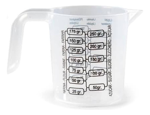 Jarra Plástico Medidora Taza Medidora 250ml 