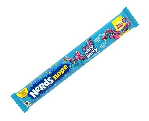 Imagen 1 de 3 de Dulces Americanos Nerds Rope Very Berry