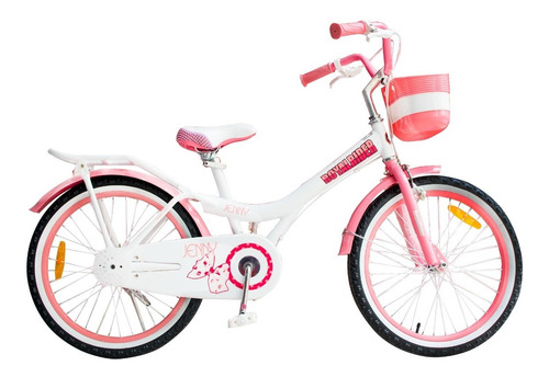 Bicicleta Infantil Royal Baby Jenny R20 Niña Rosa Canasto