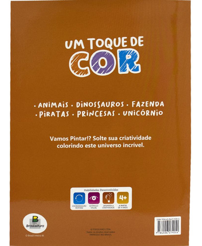Pintando Dinossauros - Um Toque De Cor, De Todolivro. Série N/a, Vol. N/a. Editora Todolivro, Capa Mole, Edição N/a Em Português