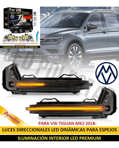 Led Dinámica Secuencial E Interior Led Premium Tiguan Mk2