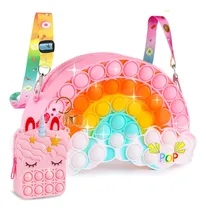 Comprar Mochila Con Juguete Pop-it Para Niñas,fidget Spinners