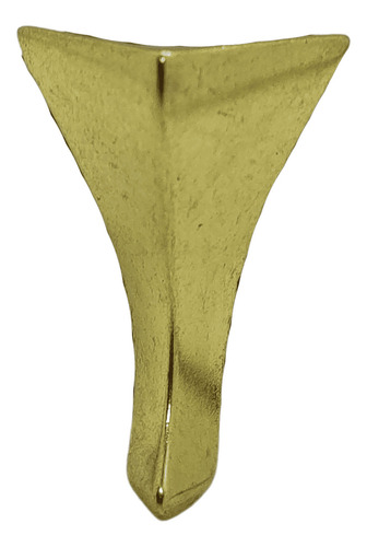 Pezinhos Curvos Lisos 4 Unidades Cor Dourado