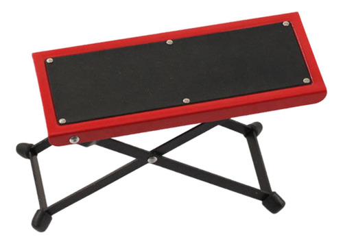 Pisado De Guitarra Soporte De Reposapiés De Guitarra Rojo