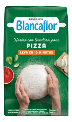 Harina Blancaflor Con Levadura Para Pizzas De 1kg, Pack 10us