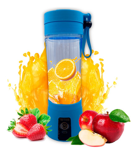 Mini Liquidificador Mixer Juice Usb Recarregável 6 Lâminas