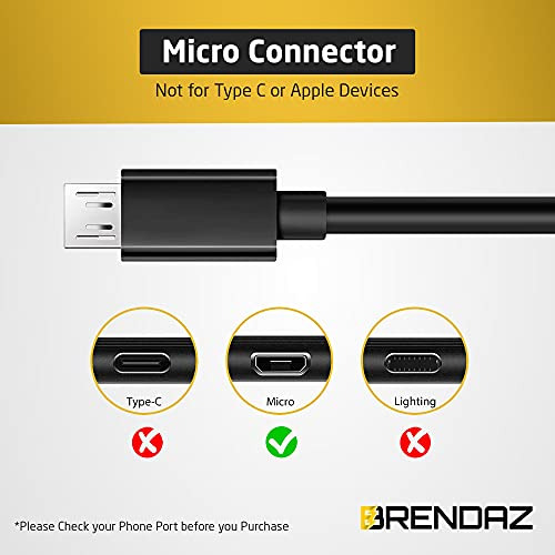Cable Micro Usb De 1 Pie De Brendaz - Paquete De 10 - Cable