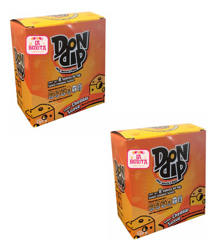 16 Sobres Dip En Polvo Sabor Cheddar Intenso Don Dip 15g C/u