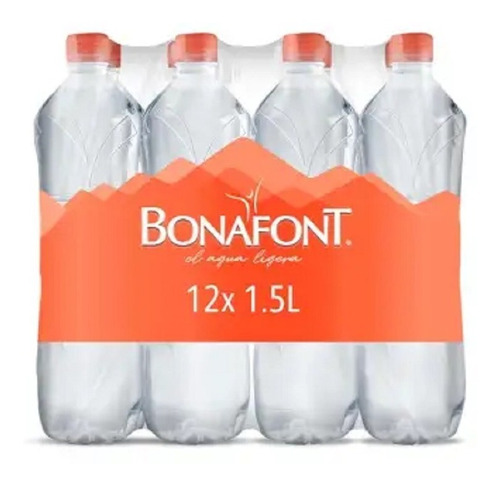 Agua Natural Bonafont 12 Piezas 1.5 L