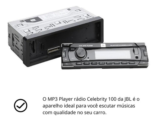 Som Automotivo Jbl Celebrity100 Mp3 Usb Bluetooth Sd Card Fm