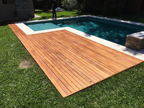 Deck De Madera Dura Eucalipto Grandis Con Mano De Cetol