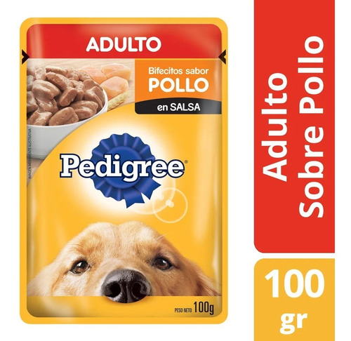 Pedigree Sobresito Pouch Perro Adulto Pollo 100gr X 12 Unid.