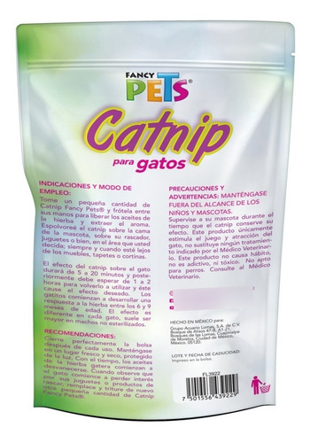 Imagen 2 de 5 de Catnip Atrayente Para Gatos 28g Hierba Gatera