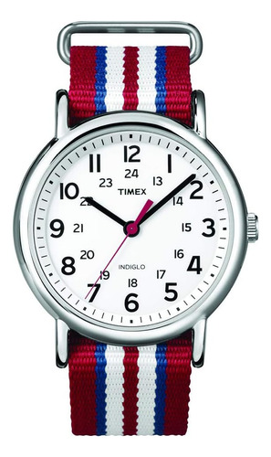 Timex Unisex T2n746 Weekender Slip Thru Reloj Con Correa De 