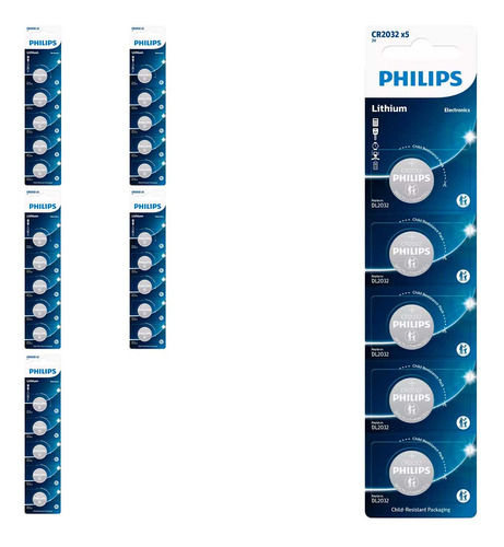 30 Baterias Cr2032 Philips (6  Cart)