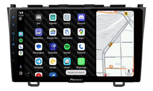 Multimidia Pioneer Honda Crv 05/11 9p Carplay Android