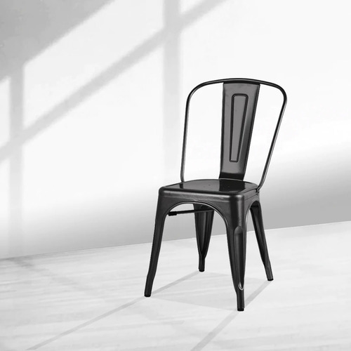 Silla Metalica Tolix Ancora Comedor Bar Lf5-01 - Negra