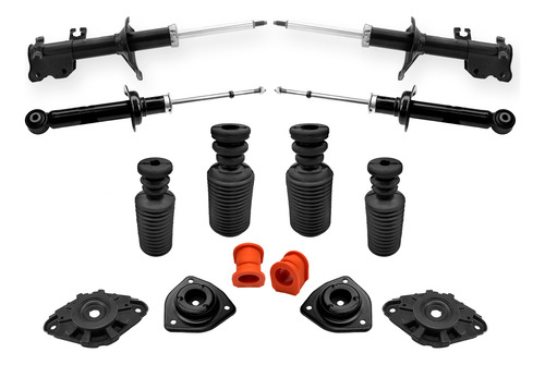 Kit 4 Amortiguadores, Bases Y Topes Sentra B14 1996 - 2000