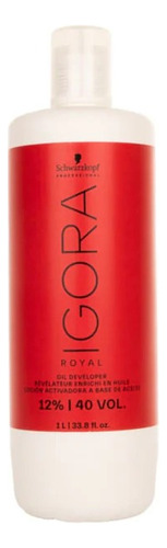 Schwarzkopf Peroxido Igora Royal 40vol 1 Litro Tono 40 Volúmenes