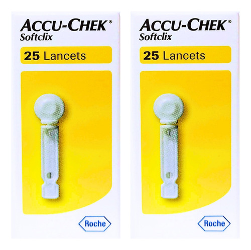 Lancetas Accu-chek Softclix  50 Un Controle Glicemia Agulha