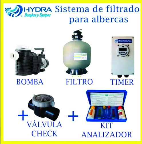 Kit De Filtrado Para Piscina 2.5hp