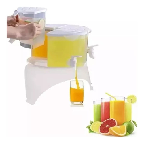 Dispensador Multi Bebidas Giratorio Jugo Frio Y Caliente