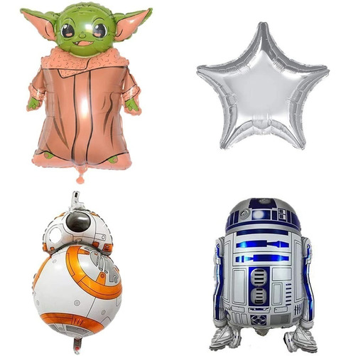 Imagen 5 de 8 de Globos Star Wars Decoracion Fiesta Evento Set