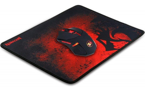 Mouse y Pad 2 en 1 Gamer Redragon M601WL-BA Negro/Rojo